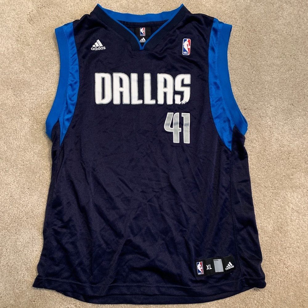 Dallas Mavericks Dirk Nowitzki Adidas NBA Jersey
